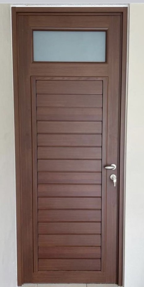 Installed UPVC door