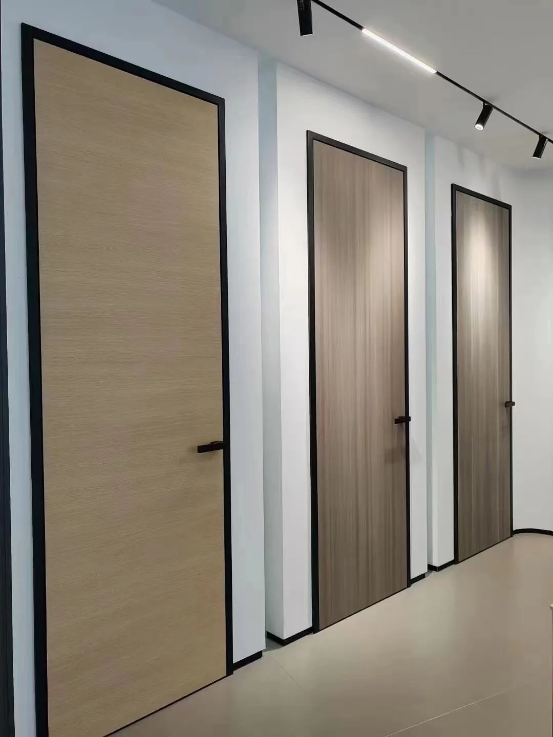 Modern wooden door