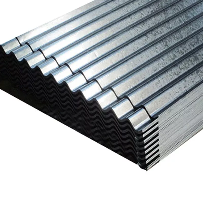 GI roofing sheet finish